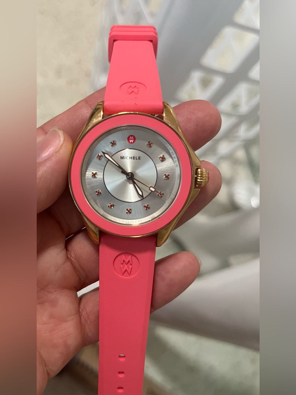 Michele Watch cape Pink Topaz Rose